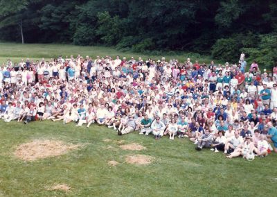 25th Reunion Group Class Photo in 1987